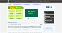 Desktop Screenshot of math-worksheet.org